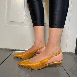 Sam Edelman Gold Slingback Heels